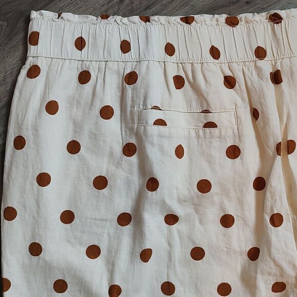 New With Tag Penningtons Size 5X Dotted Linen‎ Blend Wide-Leg Pull-On Pant - Picture 9 of 12